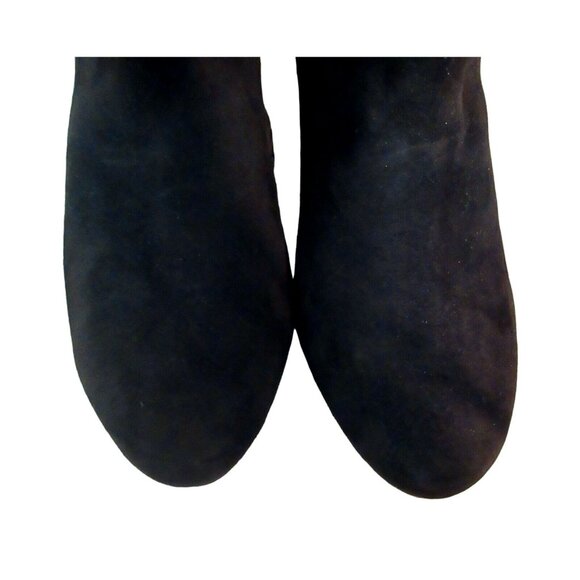 Vaneli Dark Brown Suede Tapered Block Heel Side Stretch Bootie Shoe Boot Sz 9.5 - Picture 8 of 9